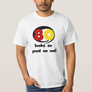 Camiseta 80 olhares tão bons em mim t-shirt e presentes