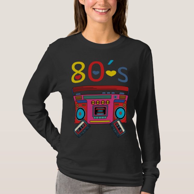 Camiseta 80´s themed party 80 s costume  I love the 80s (Frente)