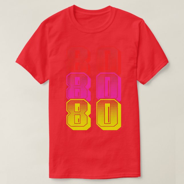 Camiseta 80 Vintage 80 (Frente do Design)