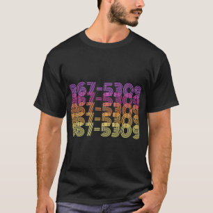 Camiseta 80s - 867-5309 - Música dos anos 80