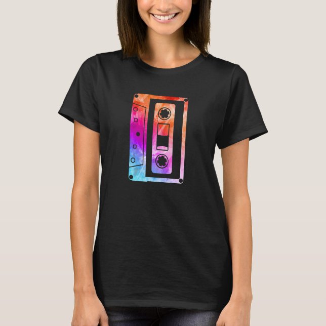 Camiseta 80s 90s Mixtape Cassette Tape Music Retro Party 1 (Frente)