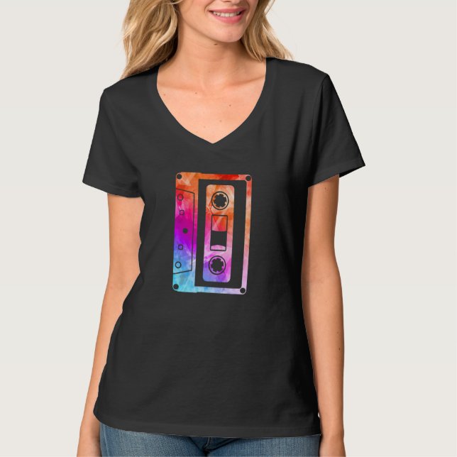 Camiseta 80s 90s Mixtape Cassette Tape Music Retro Party 1 (Frente)