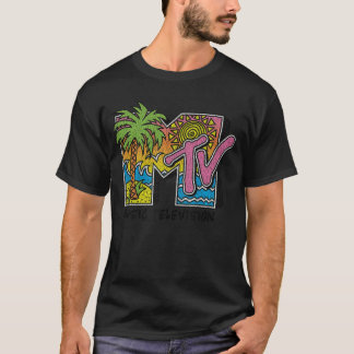 Camiseta 80s Beach Musicelevisionankop vintage friend