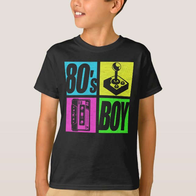 Camiseta 80s Boy 1980s Fashion 80 Theme Party Oitenta (Frente)