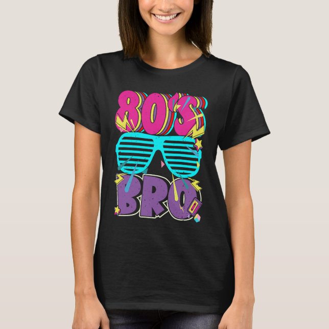 Camiseta 80s Bro Boy Retro Dies Ist My 80s Bro Costume (Frente)