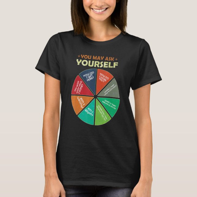 Camiseta 80's Music Retro Lyrics Pie Chart You May Ask Your (Frente)