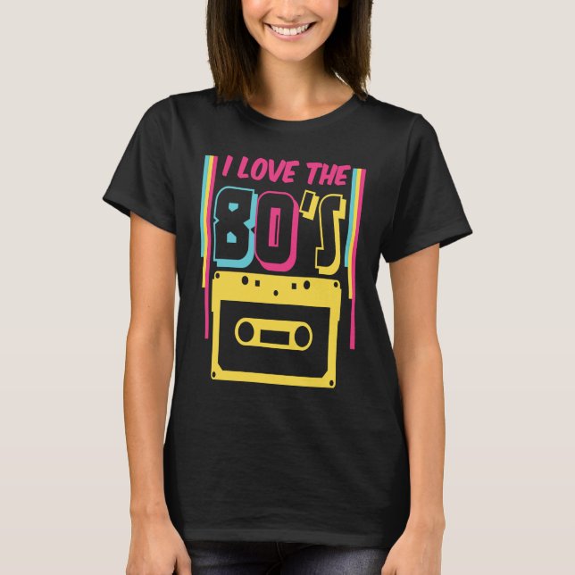 Camiseta 80s Outfit I Love The 80s Retro Oldschool (Frente)