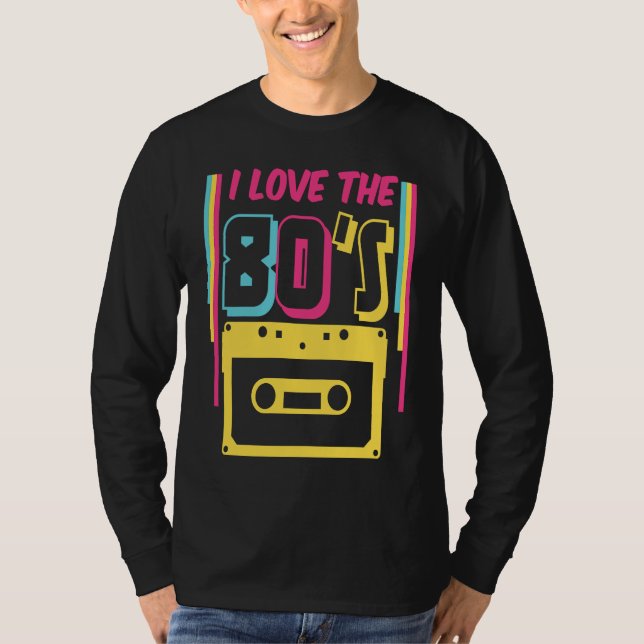 Camiseta 80s Outfit I Love The 80s Retro Oldschool (Frente)