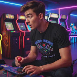 Camiseta 80s Retro Arcade Customizable Gamer