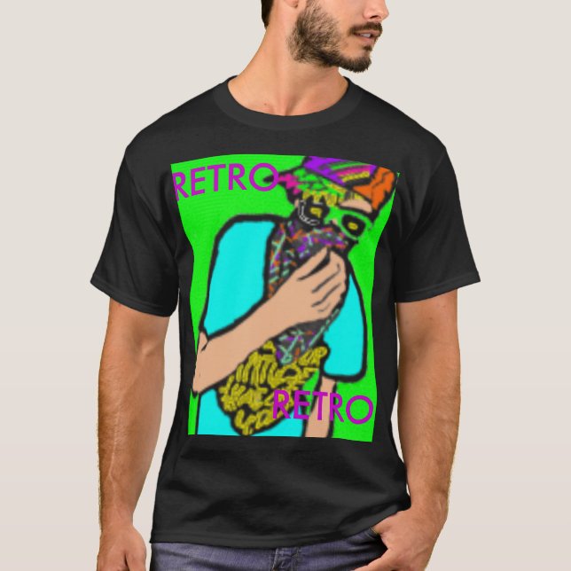 Camiseta 80s retro hiphop (Frente)