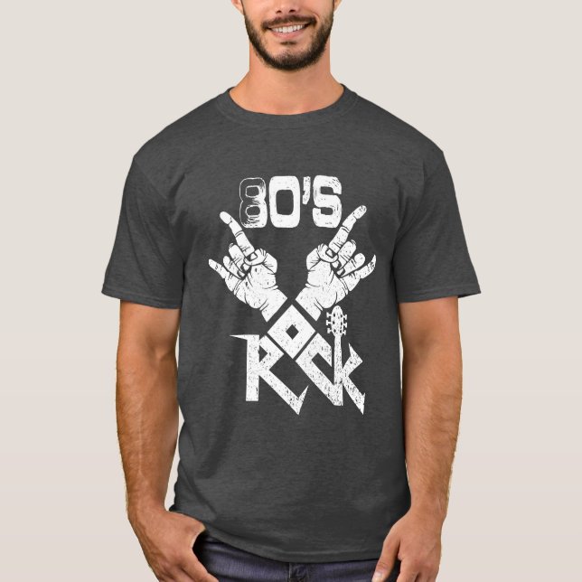 Camiseta 80S Rock Concert Band retro (Frente)