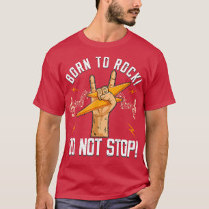 Camiseta 80s rock guitar guitarist rocker music lovers Born