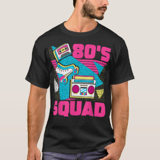 Camiseta 80s Squad 80s Aesthetic Retro Matching 80s Party