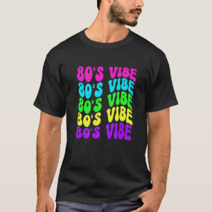 Camiseta 80s Vibe Retro Vintage 1980s, 80s, Partido Musi