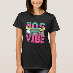 Camiseta 80s Vibe Vintage Retro 1980s Styles Party 80 Musi