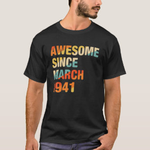 Camiseta 8100 Ruas Aniversário Oferece 81 Anos De Idade Inc