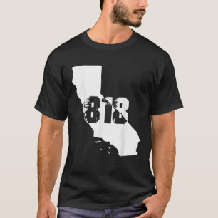 Camiseta 818 Strong Los Angeles California Area Code Number