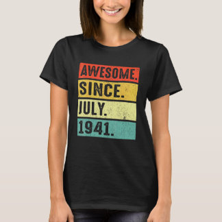 Camiseta 81 Anos Incrível Desde Julho De 1941 81rua Anivers