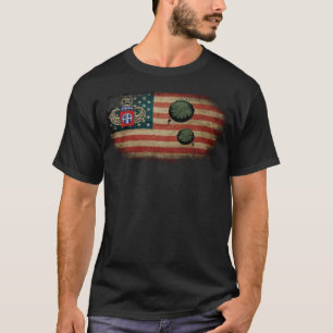 Camiseta 82ª Divisão Aérea do Exército, Bandeira Tshirt, Ve