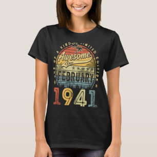 Camiseta 82º Aniversário Impressionante Desde Fevereiro De