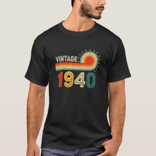 Camiseta 82º Presente De Aniversário - Vintage 1940 Retro