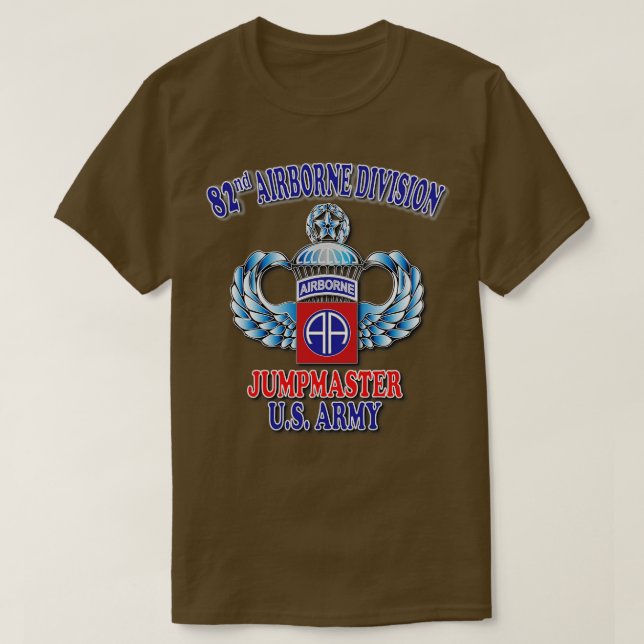 Camiseta 82º Salas de Salto Mestre de Jumpmaster (Frente do Design)