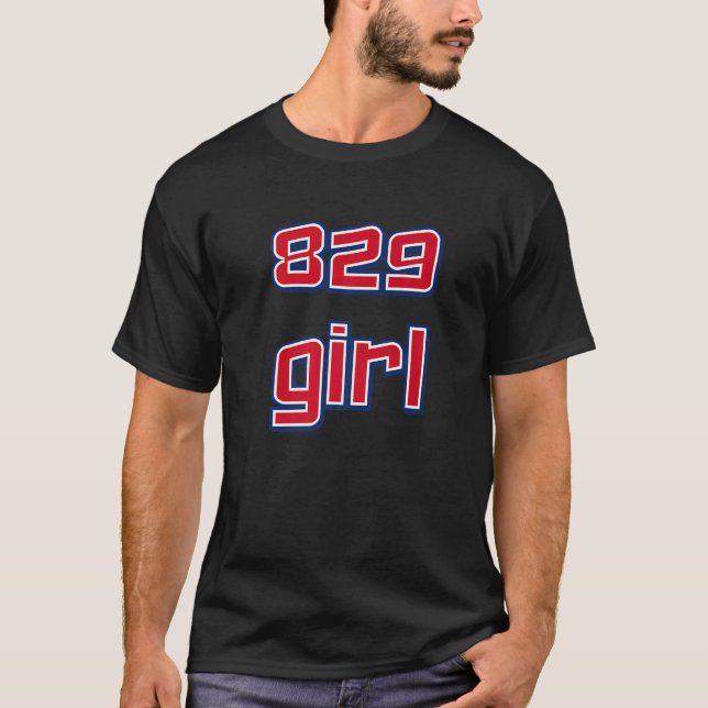 Camiseta 829 Girl Dominican Republic (Frente)