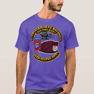 Camiseta 82.ª Div Beret Mass Tac Maroon 1 Recon Sqn 17.ª Ca