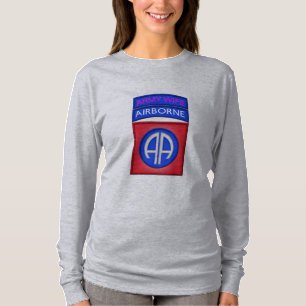 Camiseta 82.a divisão aérea "Paratrooper Wife"