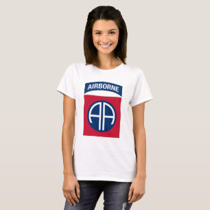 Camiseta 82.a Divisão Aerotransportada Insignia Veterano Mi