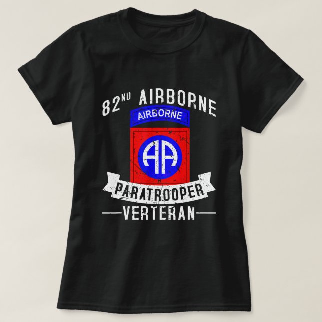 Camiseta 82.a Divisão de Voo do Exército Paraquedista (Frente do Design)