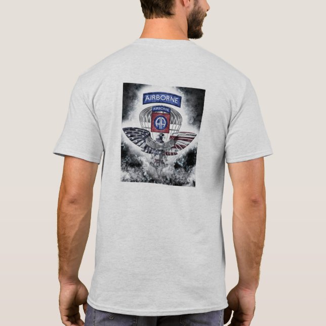 Camiseta 82.a Divisão de Voo Explosivo Design (Verso)