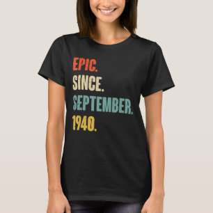 Camiseta 82 Anos De Idade 82.ª Epic De Aniversário Desde Se