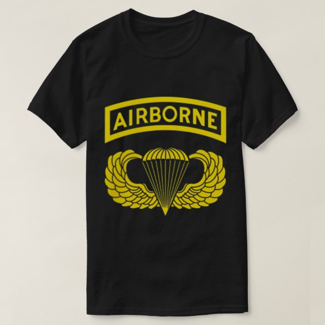 Camiseta 82.o Tshirt Paratrooper, Divisão Aerotransportada  (Frente do Design)