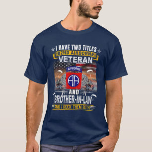 Camiseta 82.o Veterano E Irmão-Em-Lei