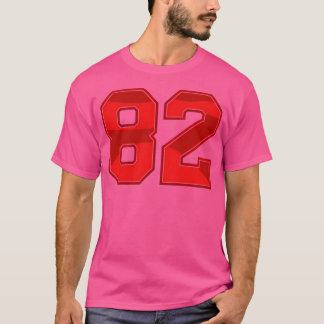 Camiseta 82 Red Sport Number