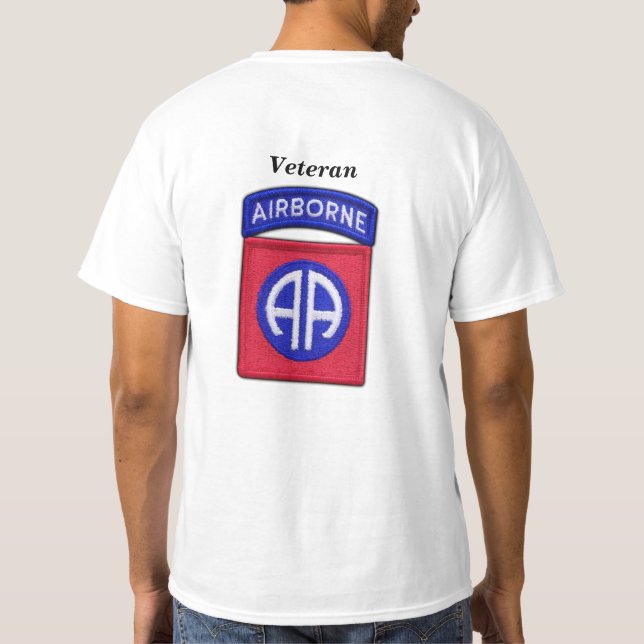Camiseta 82nd ABN Div transportado por via aérea controla (Verso)