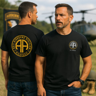 Camiseta 82nd Airborne Ranger Veteran Personalizable