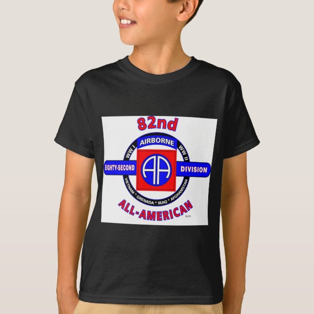CAMISETA 82ND DIVISÃO AEROTRANSPORTADA "TODA A" DIVISÃO (Frente)
