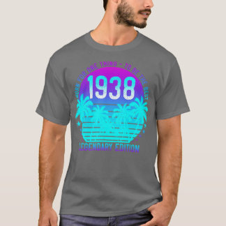 Camiseta 83º Aniversário de 1938 Vintage Aestética Sunset P