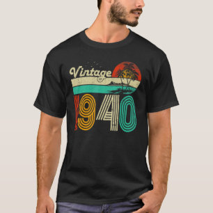 Camiseta 83º aniversário Vintage 1940 Homens de 83 anos