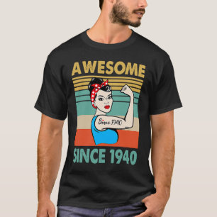 Camiseta 83 anos é incrível desde 1940 83º aniversário