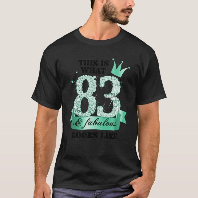 Camiseta 83 & Fabulous I Turquoise White Party Group Photo  (Frente)