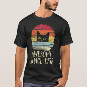 Camiseta 84.º aniversário incrível desde 1938 84 anos