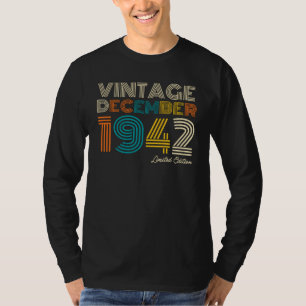 Camiseta 84.o aniversário Vintage 1942 Edição limitada, T-S