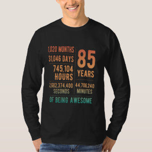 Camiseta 85º aniversário Homens Mulheres Engraçadas 85 anos