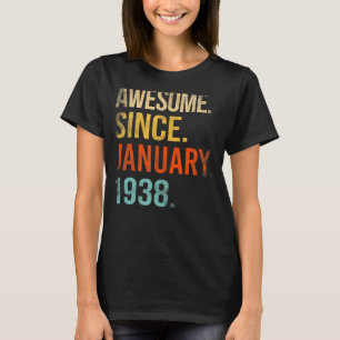 Camiseta 85. º Aniversário, 85 anos é incrível desde 19 de