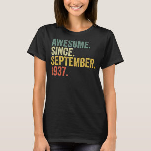 Camiseta 85.º aniversário incrível desde setembro de 1937 8