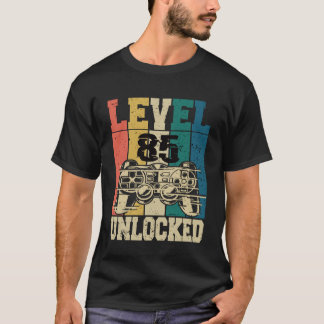 Camiseta 85 Aniversário Gamer Jogos Gamer 85 Anos Nível 85
