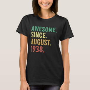 Camiseta 85 Anos 85 Aniversário Impressionante Desde 1 de a